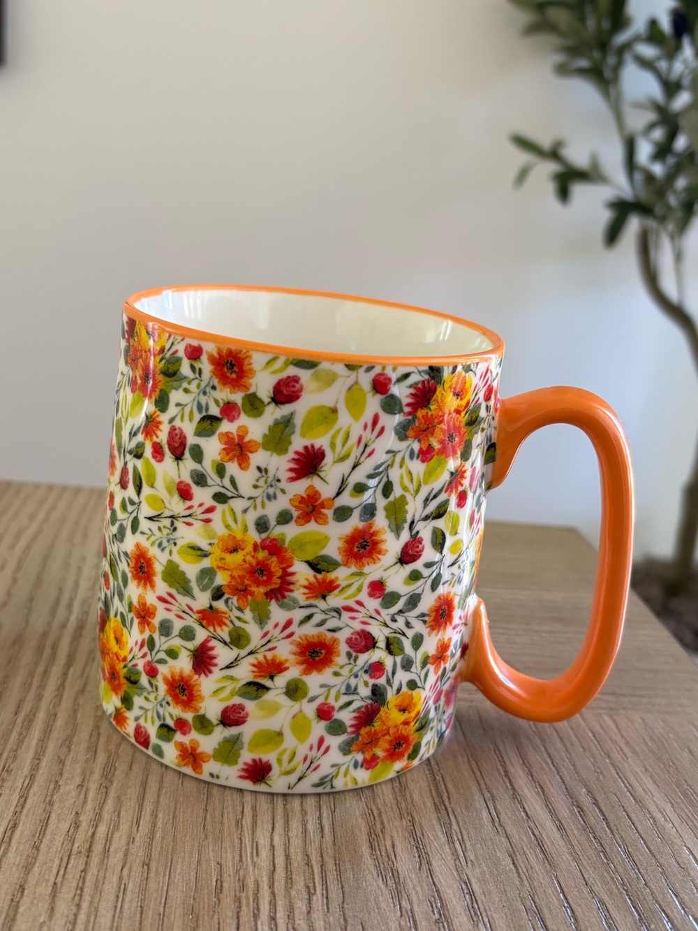 10 Strawberry Street Bella Harvest Floral Ceramic Mug